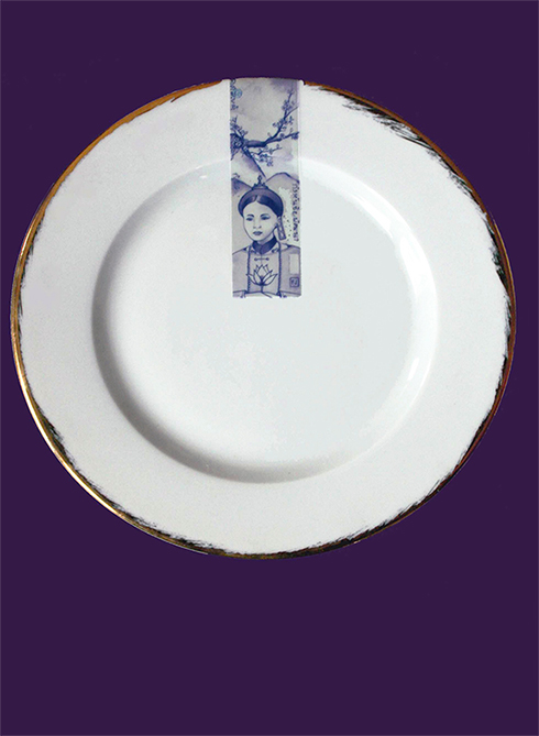 Assiette en porcelaine de la collection "Supa"