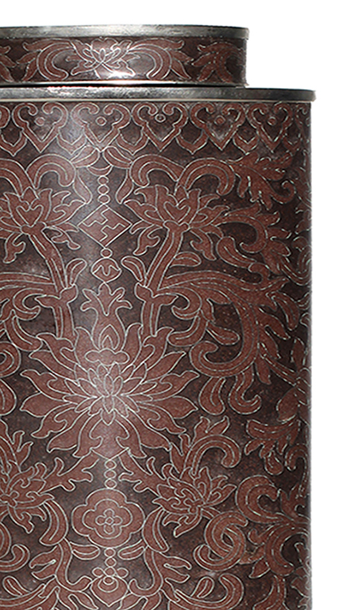 Cloisonné "BROWN SILK"