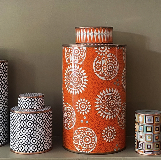 Cloisonné ORANGE MARQUETRY