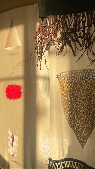 NEW LANDS, INVENTAIRE sur soie