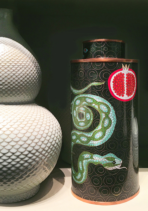 Cloisonné SERPENT & GRENADE